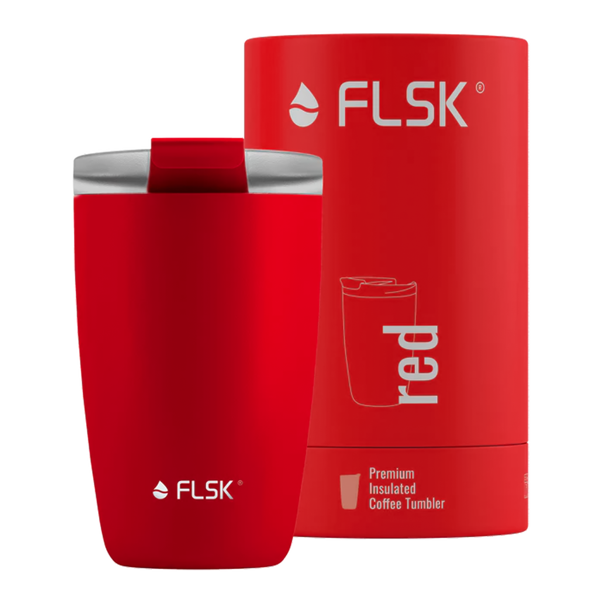 FLSK Coffee To Go Becher Rot 0,35 l