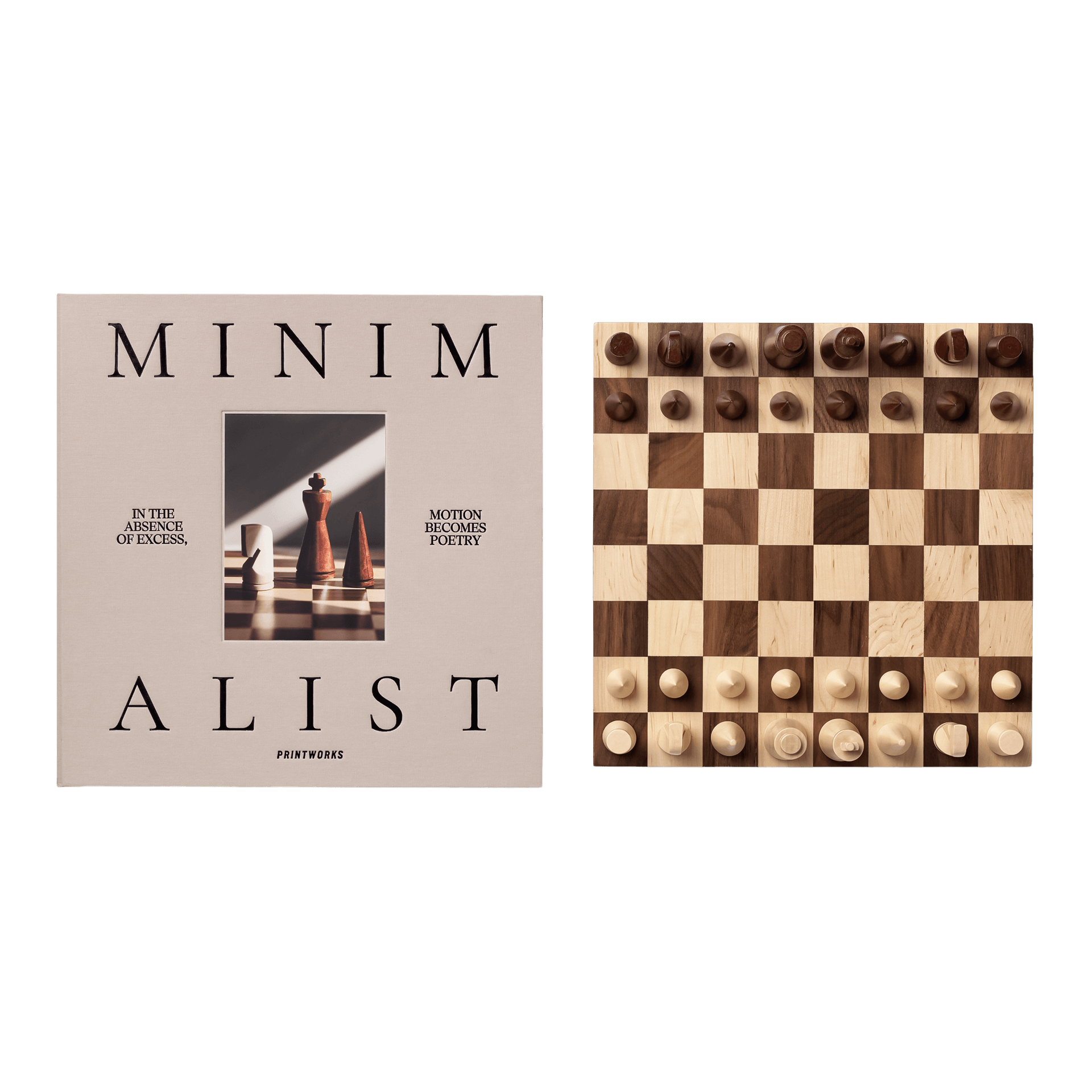 Printworks Wood Chess The Minimalist