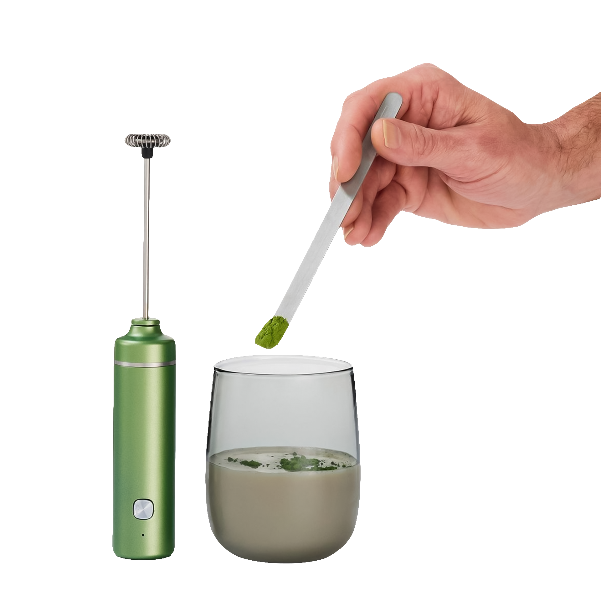 Matcha Lover's Set, Elektrischer Stabmixer, Zubehör, Grüner Mixer, Rührwerkzeug, Zubehörset