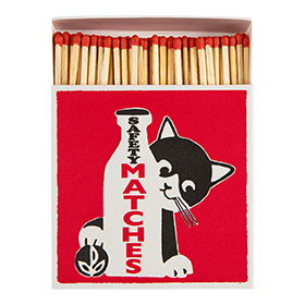 Archivist Streichhölzer Milk Bottle Cat