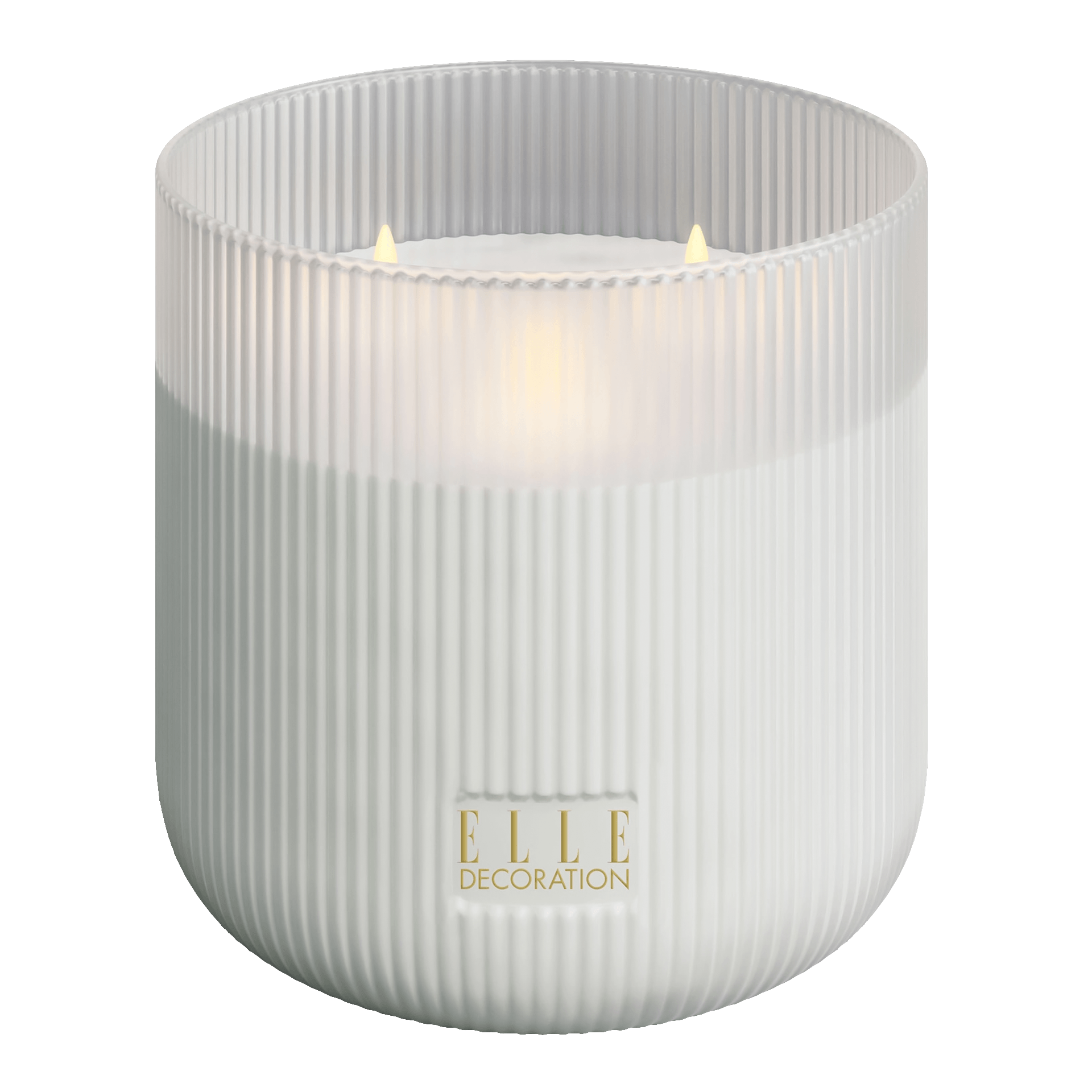 ELLE DECORATION LED Kerze BELLEVILLE 3-flammig white