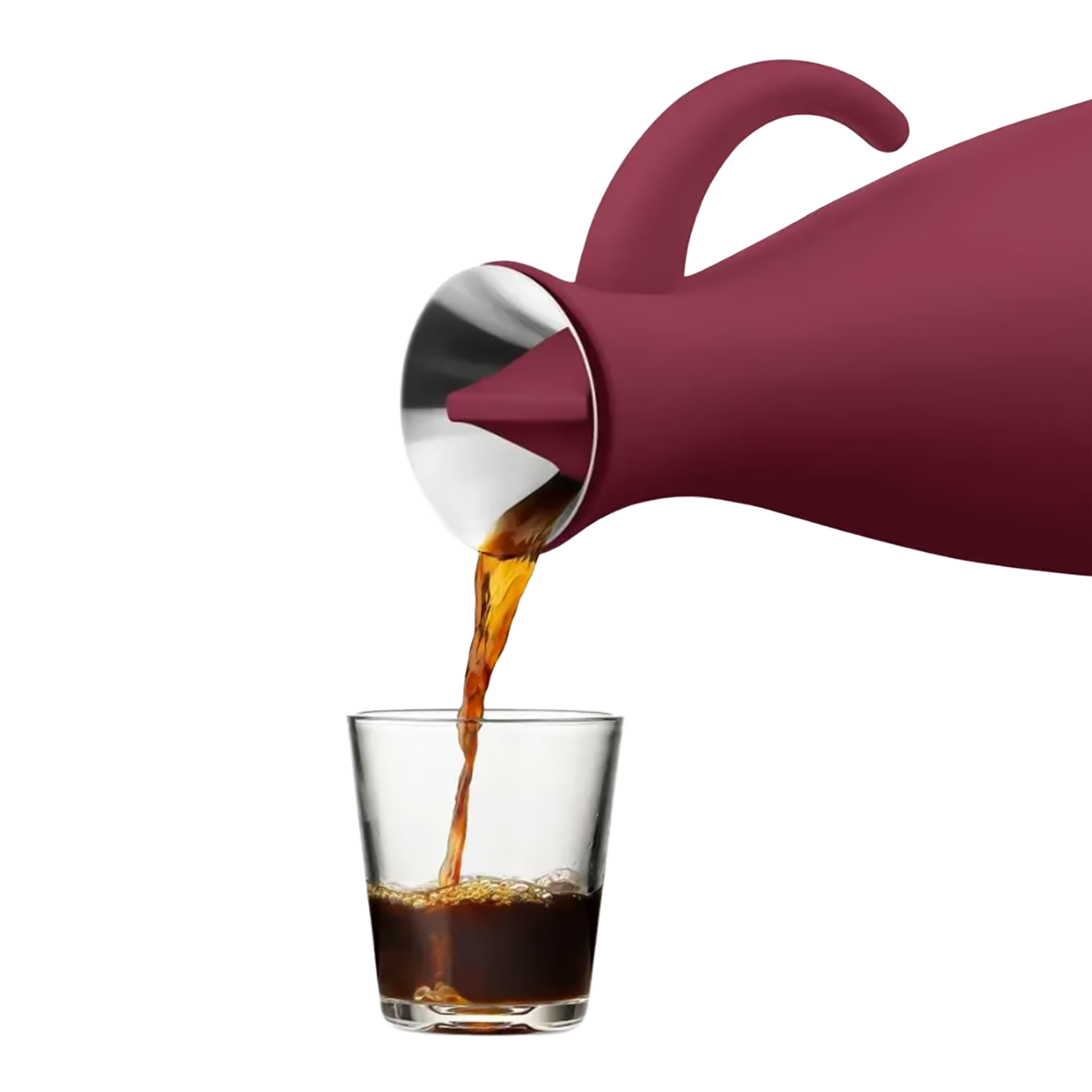 Vacuum Jug Ruby 1.00 l, Kaffeekanne, Karaffe, Filter?, Kaffeegießer, Transparentes Glas