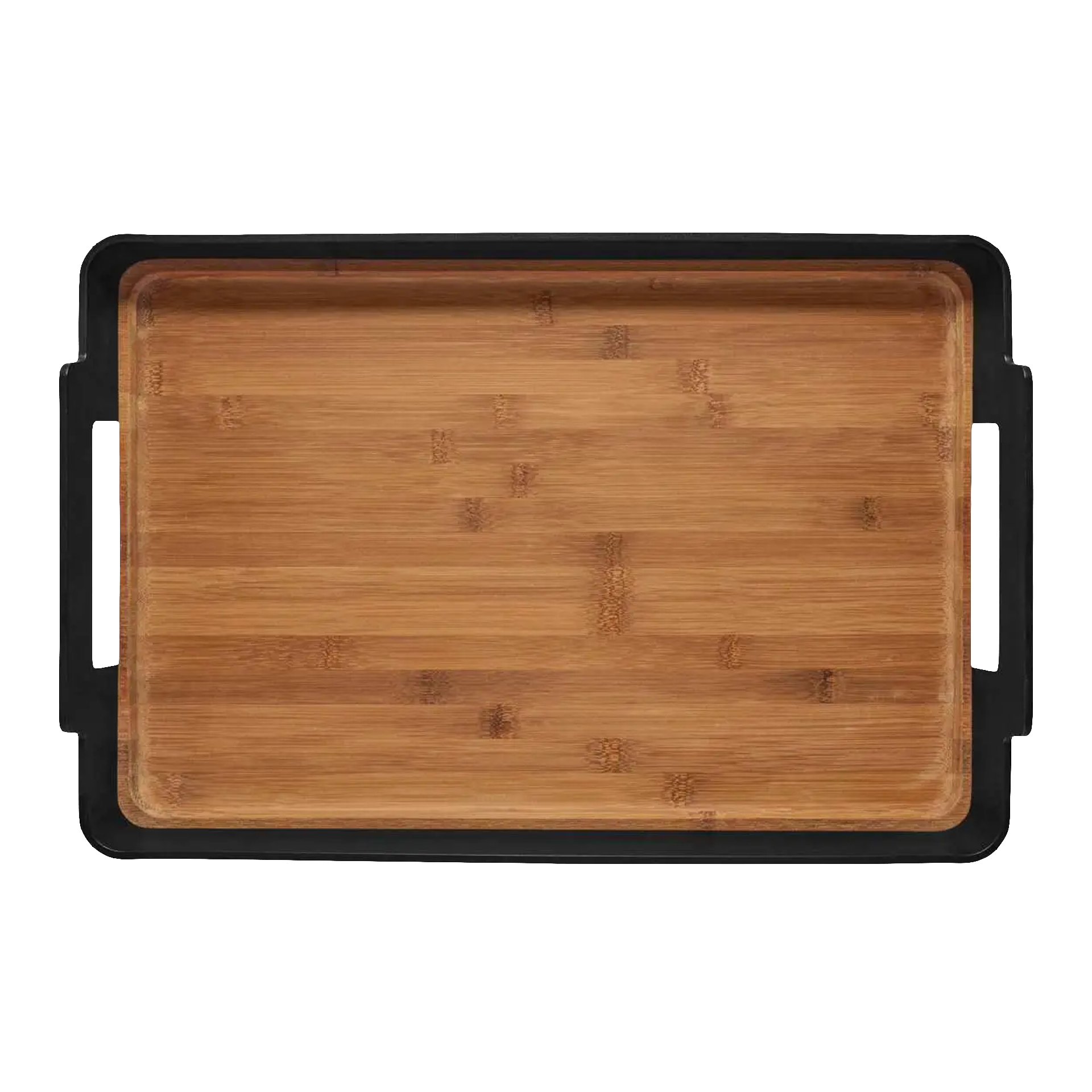 Serving Tray Rectangular, bambusbretterbrett, hölzernes Brett, Schneidbrett, Griffgriffe, rechtes Brett